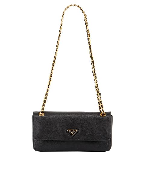 prada shoulder bag gold chain.